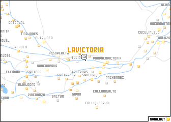 map of La Victoria