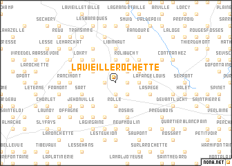 map of La Vieille Rochette