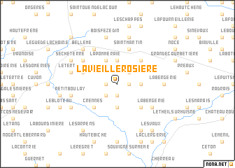 map of La Vieille Rosière