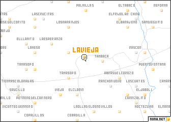 map of La Vieja