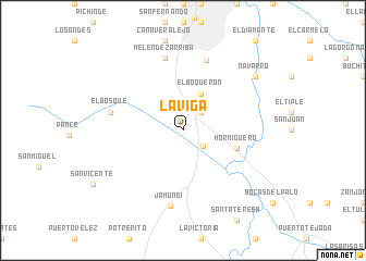map of La Viga