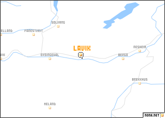 map of Lavik