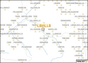 map of La Villa