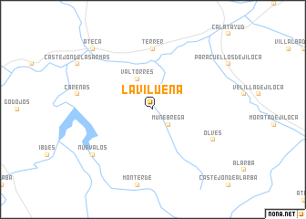 map of La Vilueña
