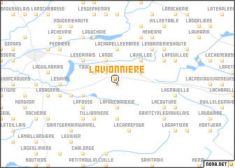 map of La Vionnière