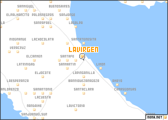 map of La Virgen