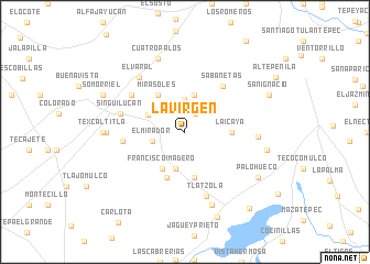 map of La Virgen