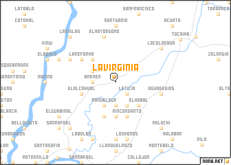 map of La Virginia