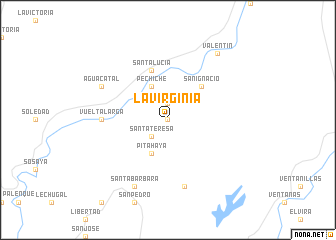 map of La Virginia