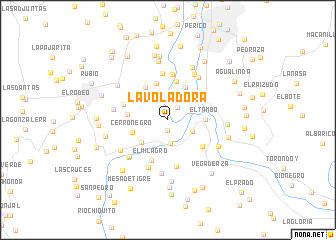 map of La Voladora