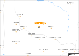 map of Lavrinha