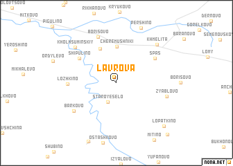 map of Lavrova