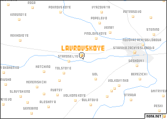 map of Lavrovskoye