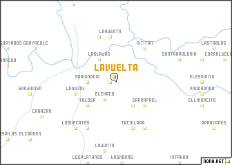 map of La Vuelta