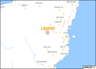 map of Lawaan