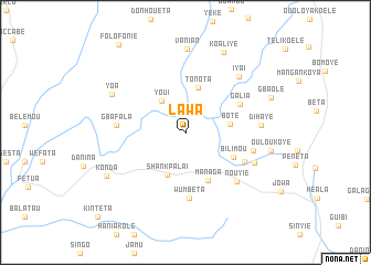 map of Lawa