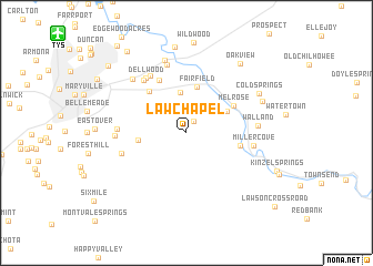 map of Law Chapel