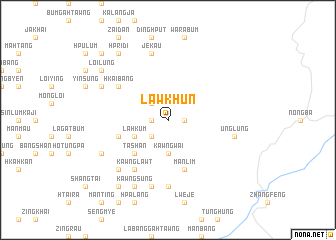 map of Lawkhun