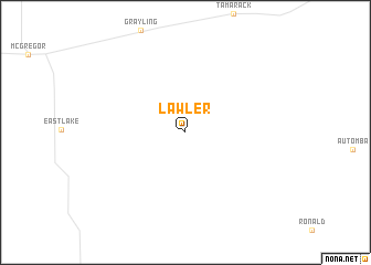 map of Lawler