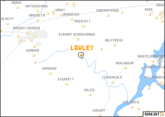 map of Lawley