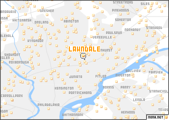 map of Lawndale