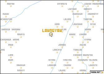 map of Lawngyaw