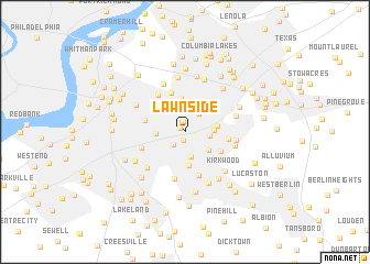 map of Lawnside