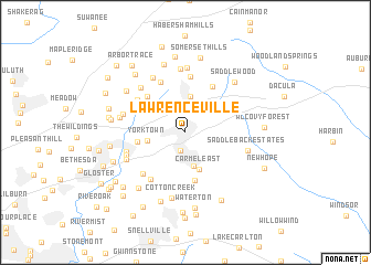 map of Lawrenceville