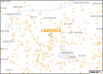 map of Lawrence