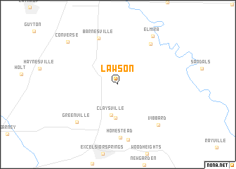 map of Lawson