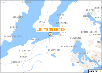 map of Lawters Beach