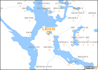 map of Laxvik