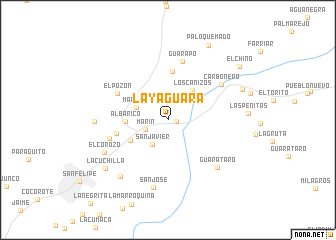 map of La Yaguara