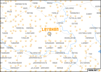 map of Lay-ahan