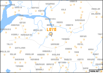map of Laya