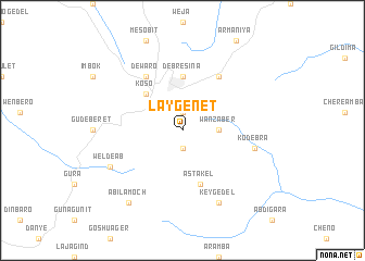 map of Laygenet