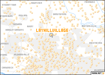 map of Layhill Village