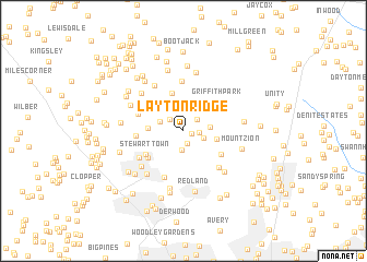 map of Layton Ridge