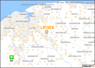 map of La Yuca