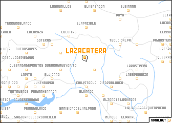 map of La Zacatera