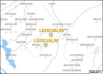 map of La Zacualpa