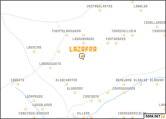 map of La Zafra