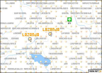 map of La Zanja