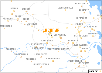 map of La Zanja