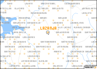 map of La Zanja