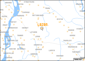 map of Lazan