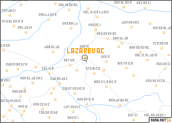 map of Lazarevac