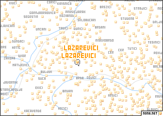 map of Lazarevići