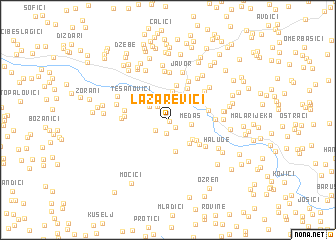 map of Lazarevići