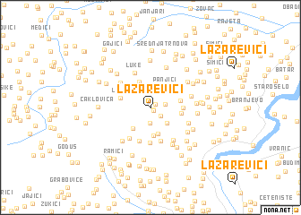 map of Lazarevići